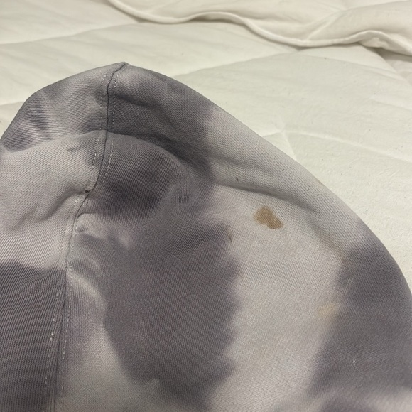 Ofwgkta Gray Tie-Dye Hoodie with Red Lettering - Picture 3 of 3